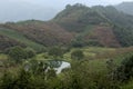 The valley in the fog of the pool Royalty Free Stock Photo