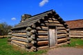 Valley Forge, PA: Winter Encampment Log Cabins Royalty Free Stock Photo