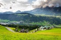 Valley with former mining town Schladming in Styria, Austria