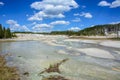 Valley of Geysers in Yellowstone National Park, Wyoming, USA Royalty Free Stock Photo