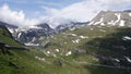 Valley with Glacier reservoir at Grossglockner high alpine road in Austriahe Tauern, Austria. Royalty Free Stock Photo