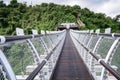 Valley Glaze Bridge in Taiwan, Pingtung. The Longest Suspension Bridge