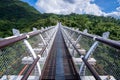 Valley Glaze Bridge in Taiwan, Pingtung. The Longest Suspension Bridge