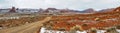 Valley of Gods panorama Royalty Free Stock Photo