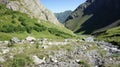 Valley at Greater Caucasus Mountain Range