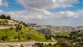 Valley of Hinnom and Silwan neighborhood in Jerusalem Royalty Free Stock Photo