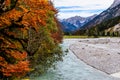 Valley hinterriss in the german alps Royalty Free Stock Photo