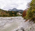 Valley hinterriss in the german alps Royalty Free Stock Photo