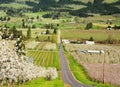 Valley in hood river Royalty Free Stock Photo