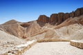 The valley of the kings in the desert at Thebes near Luxor, Egypt Royalty Free Stock Photo