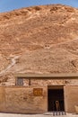 Entrance to the Tomb of the pharaoh Tutankhamun in the Valley of the Kings