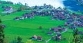 Valley of Lake Lungern or Lungerersee in Obwalden, Switzerland