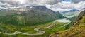 Valley Leirungsdalen from mountain Knutshoe in Norway