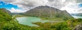 Valley Leirungsdalen from mountain Knutshoe in Norway