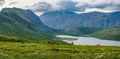 Valley Leirungsdalen and mountain Knutshoe in Norway