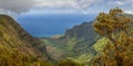 Kalalau Valley is located on the northwest side of the island of Kaua?i in the state of Hawaii. Royalty Free Stock Photo