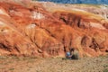 Valley of Mars landscapes Royalty Free Stock Photo