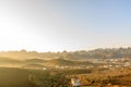 Valley in the mist in the morning, Vietnam Royalty Free Stock Photo