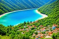 A valley in the mountains on the way from Kabak Bay to âl14deniz, Turkey.