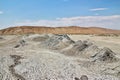 The valley with mud volcanoes, Azerbaijan Royalty Free Stock Photo