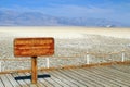 Death Valley National Park with Badwater Depression Salt Flats, California, USA Royalty Free Stock Photo
