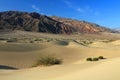 Death Valley National Park, Mesquite Flat Sand Dunes and Barren Mountains in Morning Light, California, USA Royalty Free Stock Photo