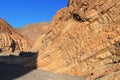 Death Valley National Park with Evening Light on Desert Landscape at Mosaic Canyon, California Royalty Free Stock Photo