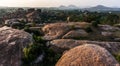 The valley near Hampi, Karnataka, India Royalty Free Stock Photo