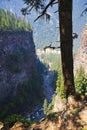 The valley near Spahats Creek Falls.   Wells Gray BC Canada Royalty Free Stock Photo