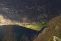 Valley in norway in changeful weather Royalty Free Stock Photo