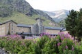 VALLEY OF NURIA IN THE CATALAN PYRENEES, SPAIN. Royalty Free Stock Photo