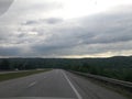 Valley Ohio highway cloudy driving