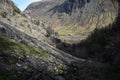 Valley and outflow from Taylorgill Force