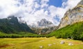Valley in prokletje mountains in montenegro