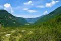 Valley of Ravenska Kocna at Jezersko Royalty Free Stock Photo