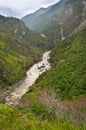 Valley river Baliem , island New Guinea Royalty Free Stock Photo