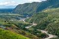 Valley river Baliem at New Guinea Royalty Free Stock Photo