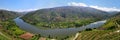 Valley of river Douro with vineyards near Mesao Frio Portugal