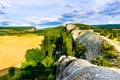 Valley of river in mountain.