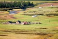 Valley of river in north Mongolia Royalty Free Stock Photo
