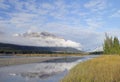 Valley of Saskatchewan River in Canadian Rockies Royalty Free Stock Photo