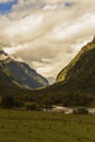 Valley scenery with sunlight design