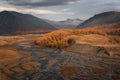 Valley And Shallow Water Spills Of Jazator River Zhasater , On The Road Towards One Of The Most Remote Areas Of Altai Mountains