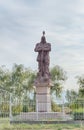 Valley Talas, Kyrgyzstan - August 15, 2016: Monument to Manas