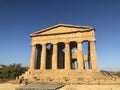 Valley of the Temples Archaeological Park, Agrigento Sicily Royalty Free Stock Photo