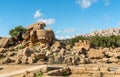 The Valley of the Temples, Archaeological Park in Agrigento, Sicily Royalty Free Stock Photo