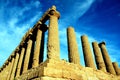 Valley of the temples greek ruins, Agrigento Italy Royalty Free Stock Photo