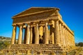 Valley of the Temples, The Temple of Concordia, ancient Greek Temple, Agrigento Royalty Free Stock Photo