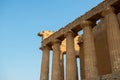 Valley of the Temples (Valle dei Templi), an ancient Greek Temple built in the 5th century BC, Agrigento, Sicily. Royalty Free Stock Photo