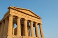 Valley of the Temples (Valle dei Templi), an ancient Greek Temple built in the 5th century BC, Agrigento, Sicily. Royalty Free Stock Photo